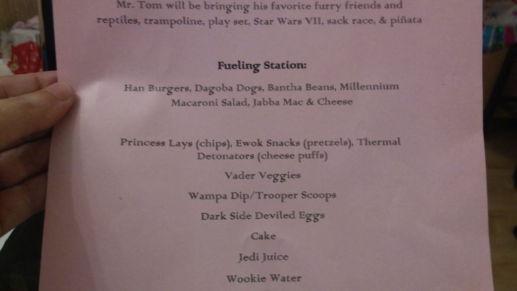 awesome star wars party invite. 